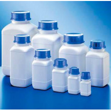 Бутыль Kautex широкогорлая квадратная белая HDPE 100 мл, 32 мм, без крышки Бутыль Kautex широкогорлая квадратная белая HDPE 100 мл, 32 мм, без крышки