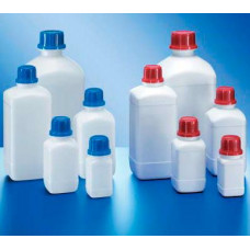 Бутыль Kautex квадратная с узкими плечами 1000 мл, HDPE, горловина 32 мм, белая, без крышки Бутыль Kautex квадратная с узкими плечами 1000 мл, HDPE, горловина 32 мм, белая, без крышки