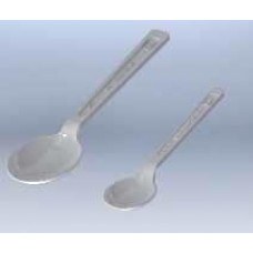 Одноразовые ложки LaboPlast/SteriPlast, ПС, белые